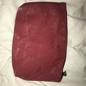 Red lace make up pouch